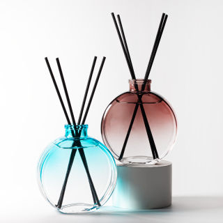 150ml Vuoto Lusso Rotondo Trasparente Bianco Profumo Diffusore Bottiglia di Vetro