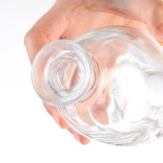 Cute Empty Round 375ml Fruit Wine Glass Liquor Bottle