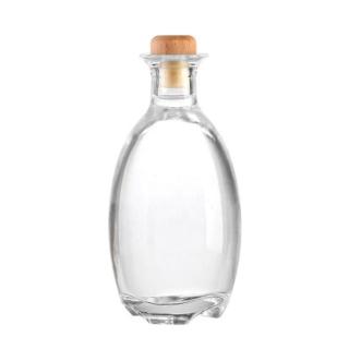 Cute Empty Round 375ml Fruit Wine Glass Liquor Bottle
