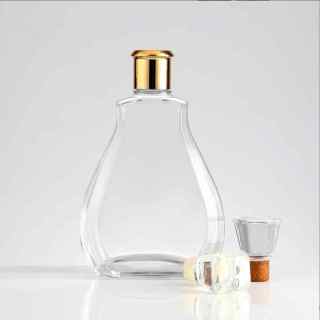 Bottiglia di vetro per whisky e liquore vuota unica a forma di zucca