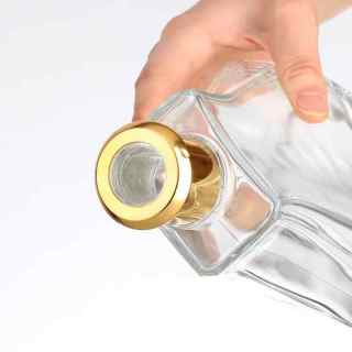 Bottiglia di vetro per whisky e liquore vuota unica a forma di zucca