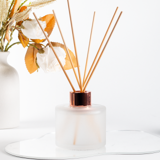 130ml Vintage Elegant Home Living Room Decorative Glass Reed Diffuser Bottle