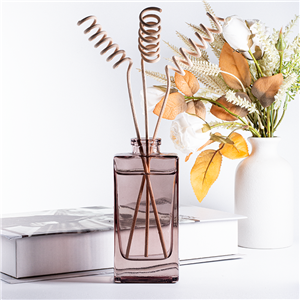 Simple Square Glass 140ml Empty Perfume Reed Diffuser Glass Bottle