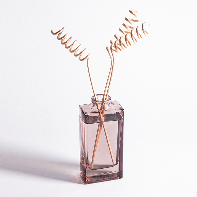 Botol Kaca Persegi Sederhana 140ml Kosong untuk Diffuser Parfum dengan Reed
