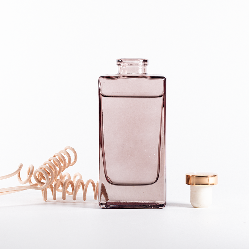 Botol Kaca Persegi Sederhana 140ml Kosong untuk Diffuser Parfum dengan Reed