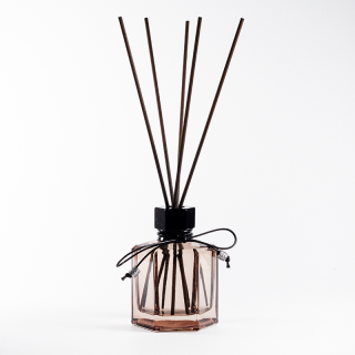 Empty Glass Bottle 120ml Hexagon Shape Diffuser Reed Diffuser Bottle with Cover