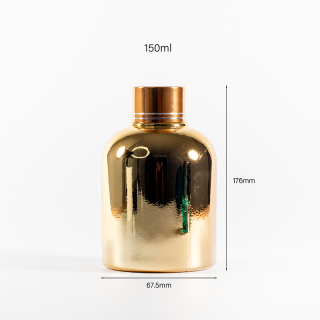Hot Sale 110ml 150ml Gold Glass Bottle Sticks air Freshener Perfume Glass Bottle
