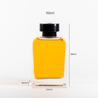 Simple Design 100ml 150ml Diffuser Glass bottle with sliding shoulder
