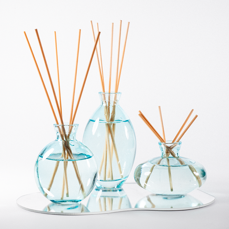 Botol Diffuser Reed Mewah untuk Minyak Esensial, Botol Diffuser Aroma Kaca