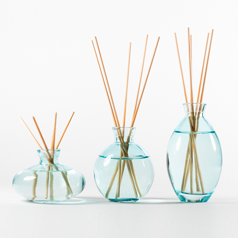 Botol Diffuser Reed Mewah untuk Minyak Esensial, Botol Diffuser Aroma Kaca