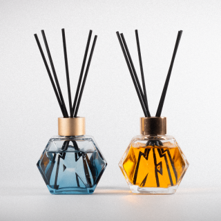 Diffusore di aromi di lusso classico vintage di design, in bottiglia di vetro