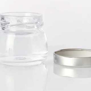 Mini tarro de cristal con tapa para mermelada, miel, nido de pájaro, caviar y encurtidos