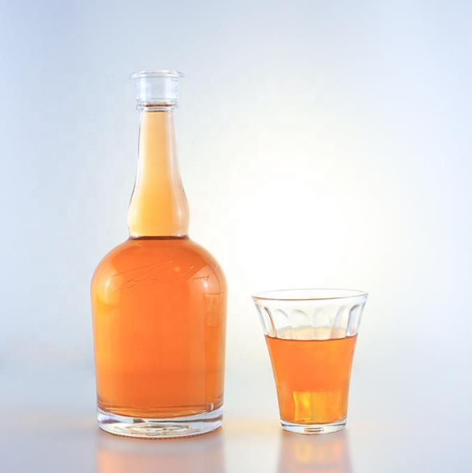 Botol Tequila Leher Panjang dan Dasar Bulat Berkualitas Baik