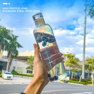 Botella de agua de vidrio de 500 ml para refrigerador, botella de vidrio para jugo, precio de 330 ml, 500 ml y 750 ml