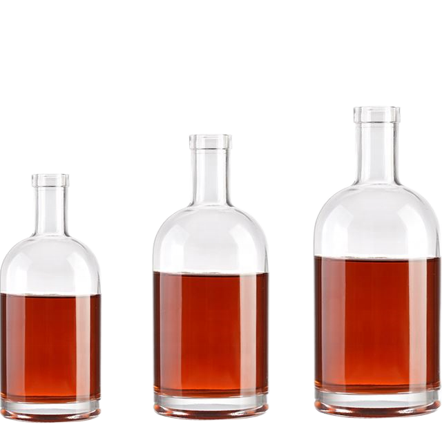 Botol Kaca Kosong 375ml 500ml 750ml untuk Gin, Alkohol, dan Vodka
