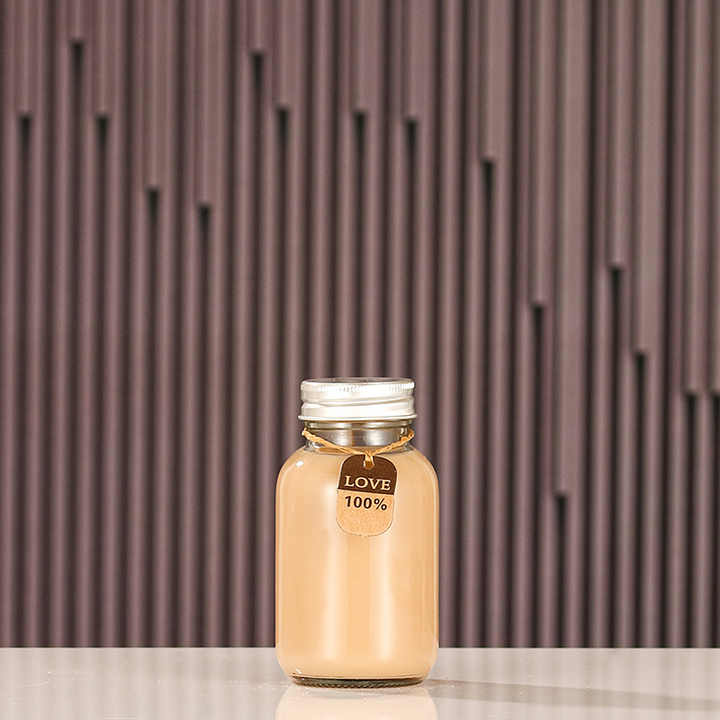 Wholesale Eco-Friendly Bottles Empty Hexagon Shape Clear Glass Bottles for Juice Water Milky Tea