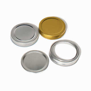 圆形 4 盎司玻璃果酱鱼子酱瓶泡菜玻璃罐储物罐带盖