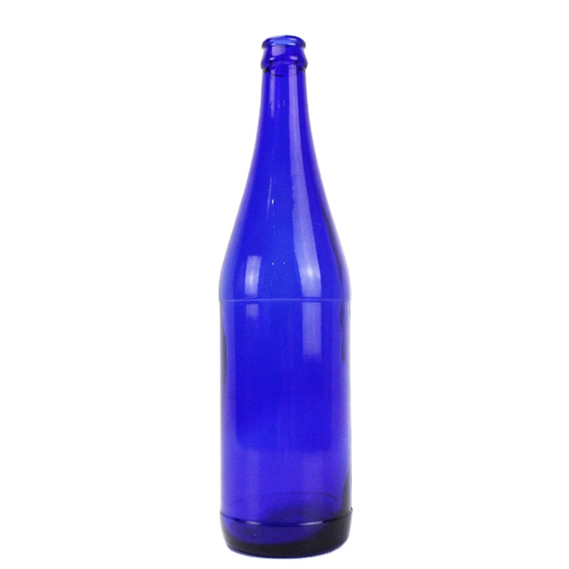 blue beer glass bottle