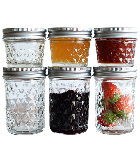 4oz clear caviar jar