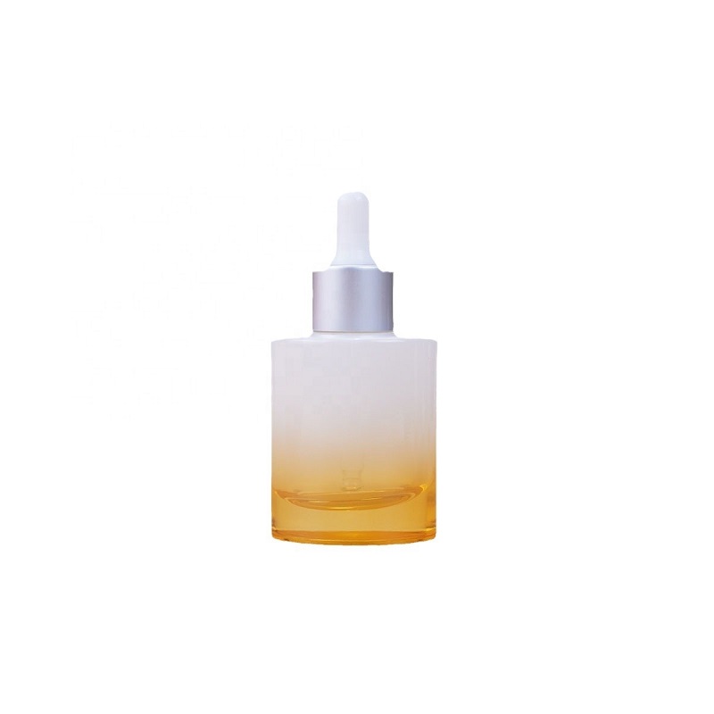 Botol Serum Cecair Kosong 30ml Botol Kaca Bentuk Oval Kosmetik Penting
