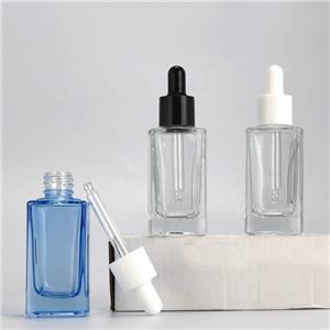 Готов к отправке 5 мл 10 мл квадратный стеклянный флакон с капельницей
