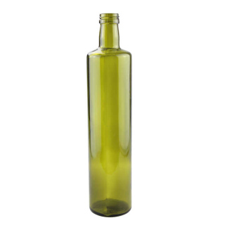 Bouteille en verre vert à col à vis de 750 ml pour huile d'olive/vin