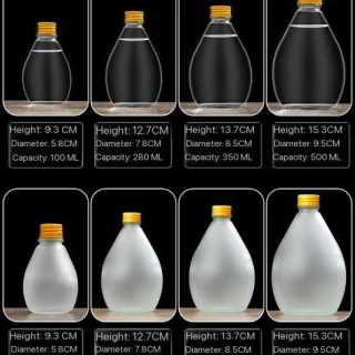 Hot Selling Unique Glass Juice Bottle Beverage Bottle With Lids