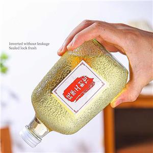 50ml 100ml 250ml 350ml 500ml Martello Modello Sigillato Latte Kombucha Tè Freddo Caffè Bevanda Bottiglia di Vetro Piatto con Coperchio