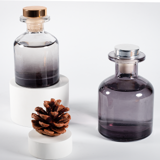 Bouteille de diffuseur transparente en verre rechargeable pour décoration d'intérieur, vintage, cosmétique, vente en gros, arôme, désodorisant, 50 ml, 120 ml