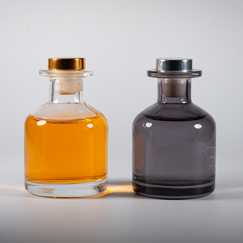 Botol Diffuser Transparan Kaca Isi Ulang Dekorasi Rumah 50ml 120ml untuk Kosmetik Vintage Grosir Pengharum Ruangan Aroma Reed
