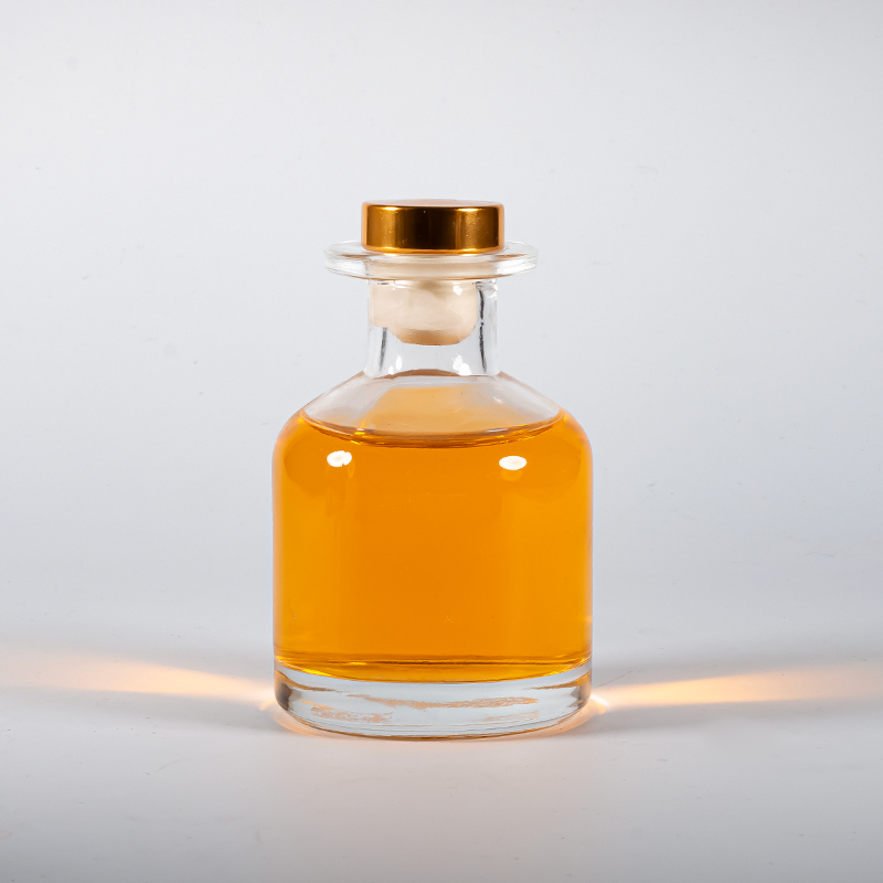 Botol Diffuser Transparan Kaca Isi Ulang Dekorasi Rumah 50ml 120ml untuk Kosmetik Vintage Grosir Pengharum Ruangan Aroma Reed