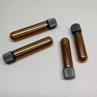 Tubo de vidrio de borosilicato de color ámbar de grado alimenticio Tubo de vidrio para botella redonda