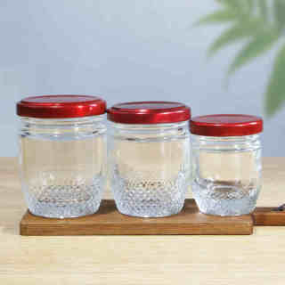 Petits pots de confiture en verre en gros, parfaits pour le caviar, le miel et les épices