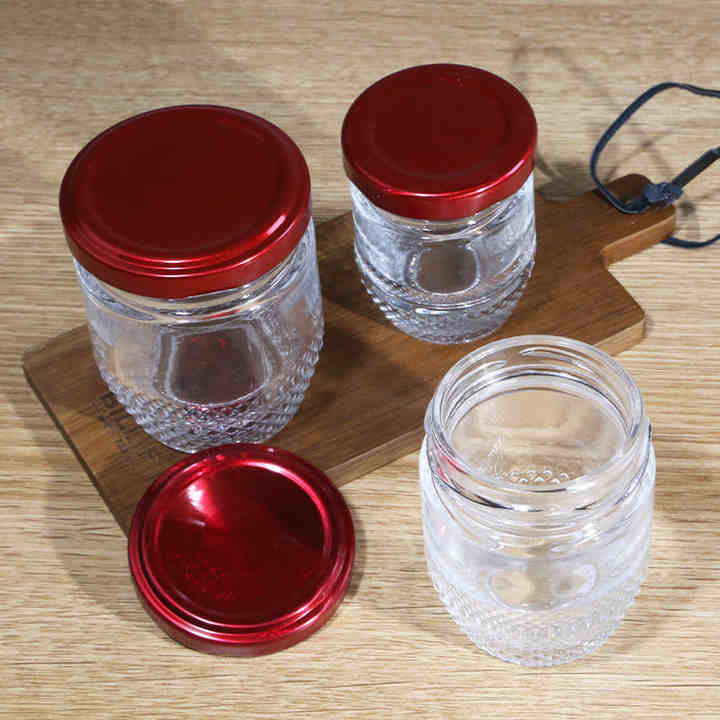 caviar glass jar