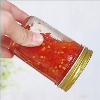 Großpackung 4 oz 8 oz 12z 20 oz Hochwertiges, billiges Kaviarglas, versiegeltes Marmeladenglas