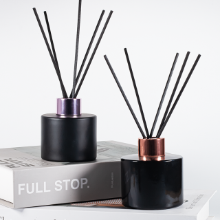 Bouteille de diffuseur rechargeable en verre pour décoration d'intérieur de 90 ml et 130 ml