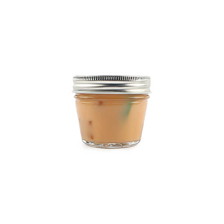 120 ml (4 oz) Mason Jar, rundes Mini-Glas, Kaviar-Marmeladenglas, Kuchenglas, Aufbewahrungsbehälter mit Schraubverschluss