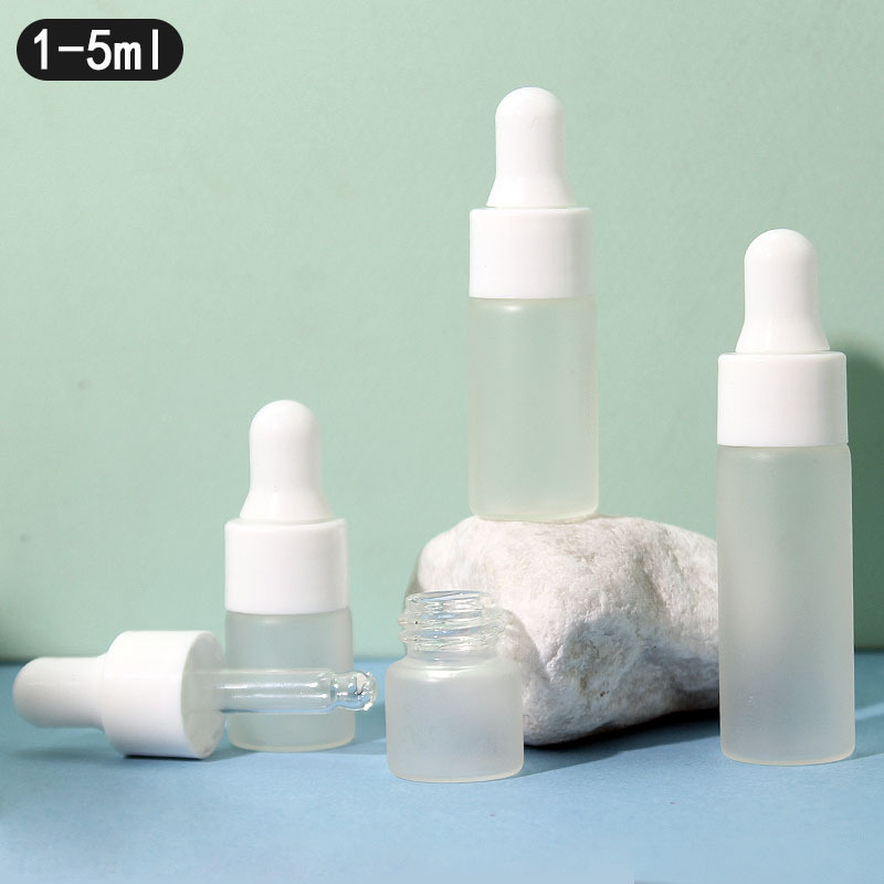 Botol Kaca Minyak Esensial dengan Pipet 1ml 2ml 3ml 5ml Kapasitas Kecil