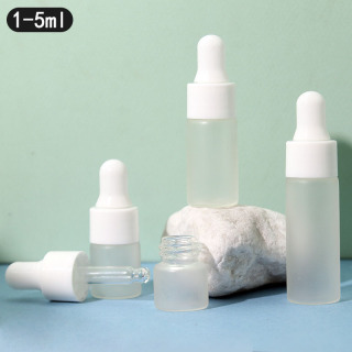 Flacon en verre pour huile essentielle avec compte-gouttes 1 ml, 2 ml, 3 ml, 5 ml, petite capacité