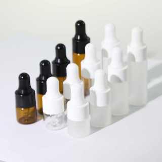 Essential Oil Glass Bottle With Dropper 1ml 2ml 3ml 5ml Small Capacity