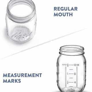16 oz Mason Glasgefäß mit Metalldeckel zum Einlegen, Konservieren, Einmachen von Obst, Marmelade oder Gelee