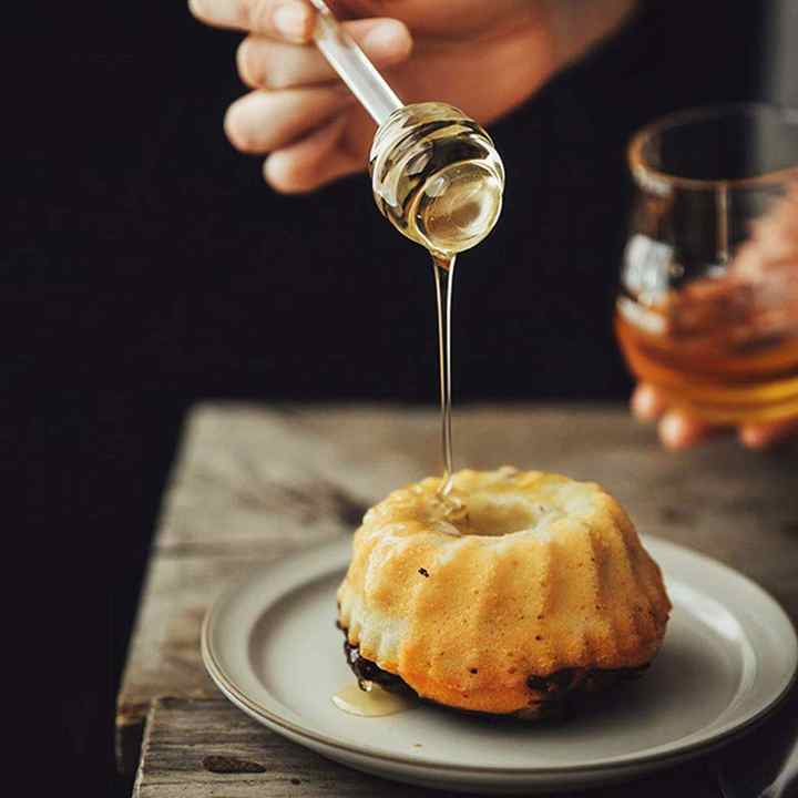 Honey Jars With Spoon