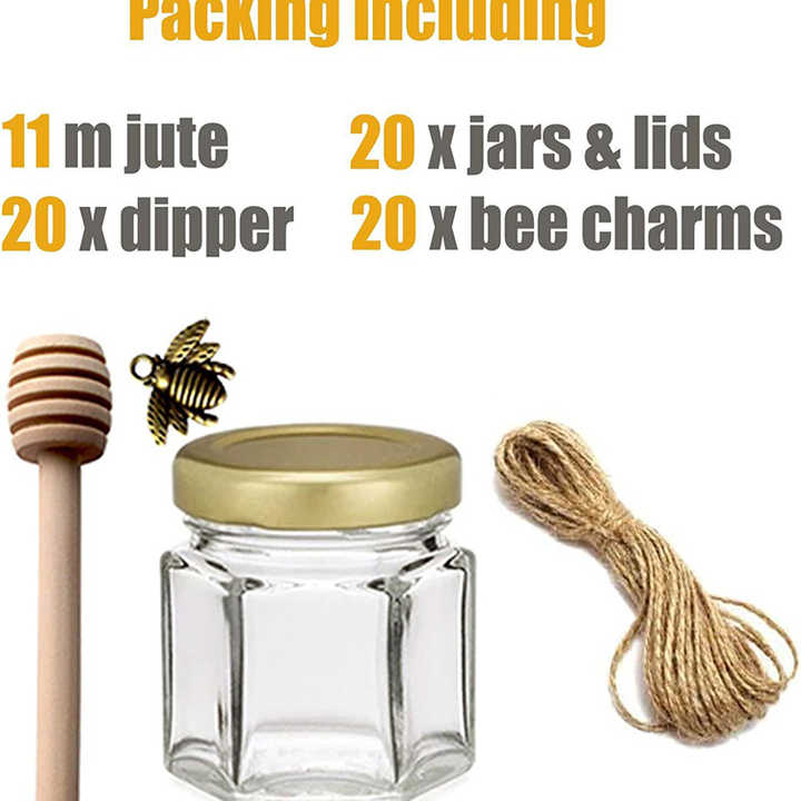 Glass Honey Bee Storage Jar