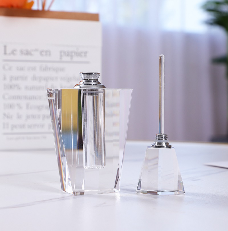 Botol Minyak Esensial Bening Berkualitas Tinggi 12ML, Botol Parfum Kaca Kristal, Pesanan Khusus