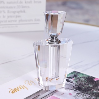 High Quality 12ML Clear Essential Oil Bottles Crystal Glass Perfume Bottle Custom