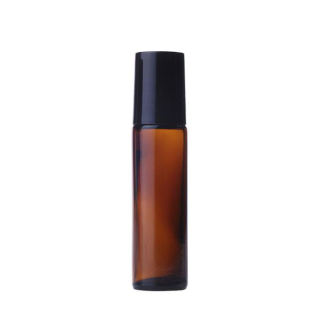 Hot Selling 10ml Amber Glass Roll on Bottle with Stainless Roller