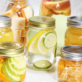 Pot Mason en verre épais scellé de 16 oz avec couvercle transparent pour confiture de salade légère