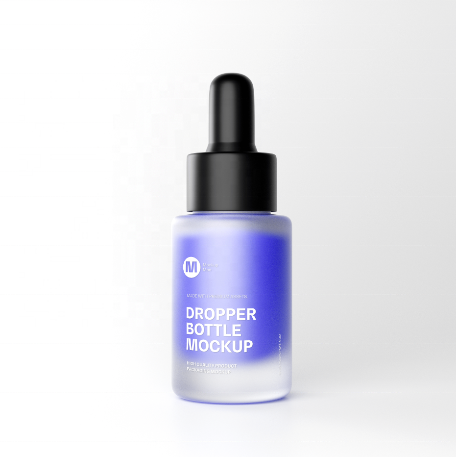 Botol Pipet Kaca Amber Kecil 30ml Kustom dengan Tutup Emas Bentuk Bulat Kemasan Serum Minyak Esensial Kapasitas 3ml Dapat Digunakan sebagai Diffuser