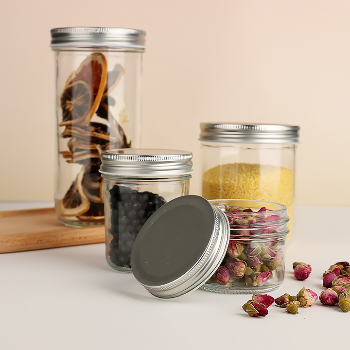 Glass Jars With Stainless Steel Lid