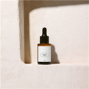 30ml 50ml Cosmetic Custom Matte Amber Glass Dropper Bottle for Serum Essential Oil with Paper Box